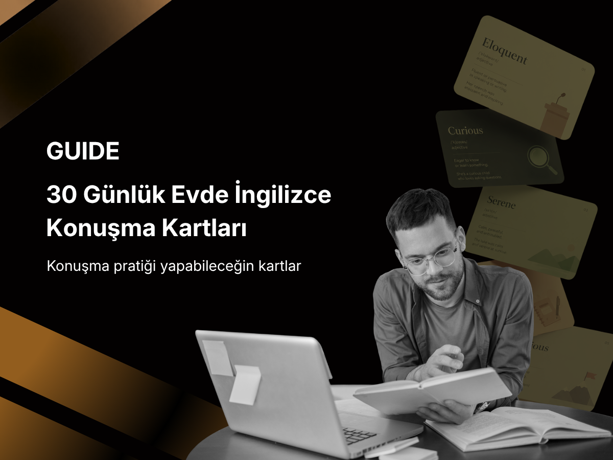30 Günlük Evde İngilizce Konuşma Kartları