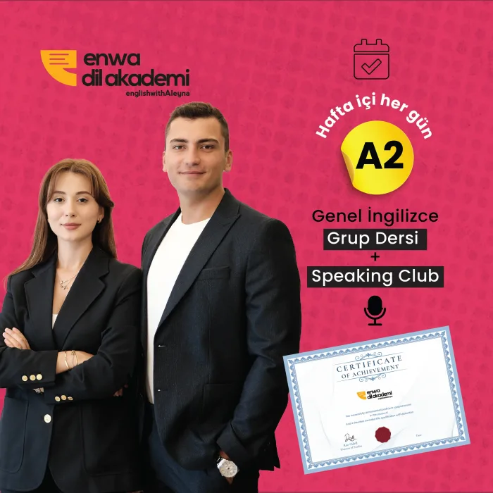 A2 Seviye Genel İngilizce Grup Dersleri Enwa Dil Akademi